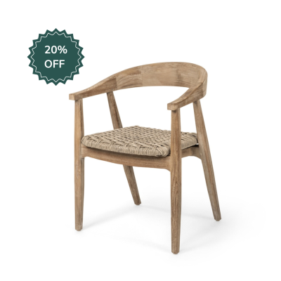 Gommaire Faye Wicker Seat Armchair