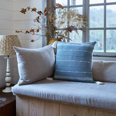 Weaver Green Tassel Cushion