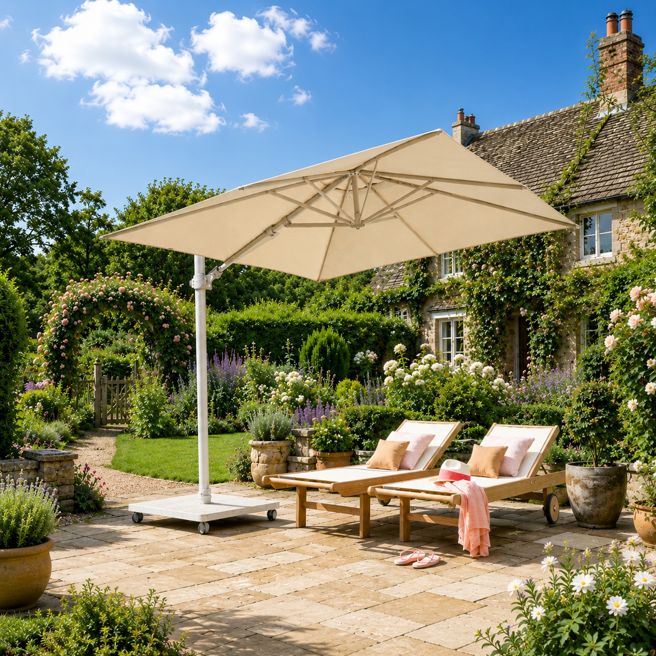 Luxury Cantilever Parasol 3 x 3 m